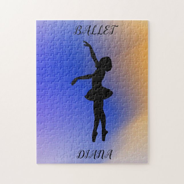 "BALLET DANCER"  PUZZLE WITH CUSTOM NAME! (Vertical)