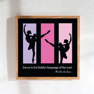 Ballet Dancer Quote Contemporary Poster
