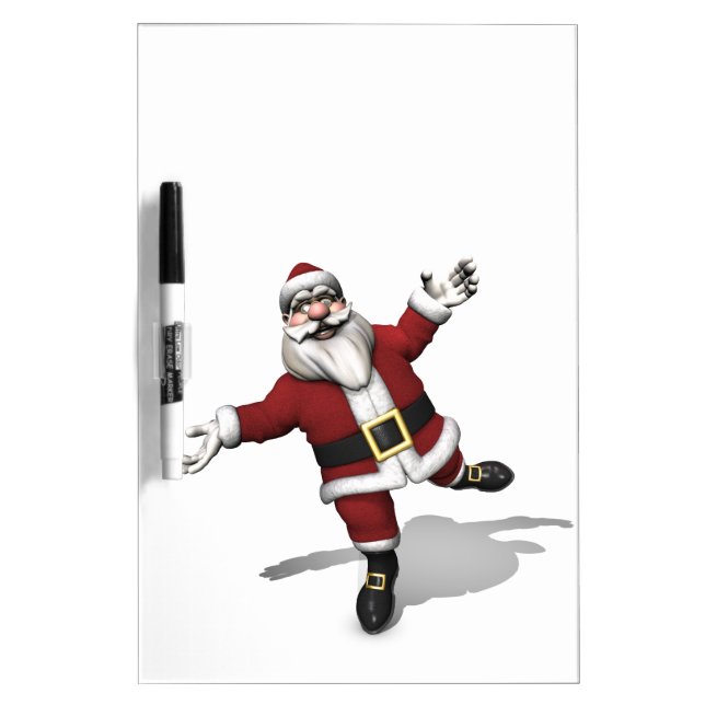 Ballet Dancer Santa Claus Dry-Erase Board (Front)