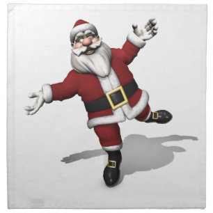 Ballet Dancer Santa Claus Napkin