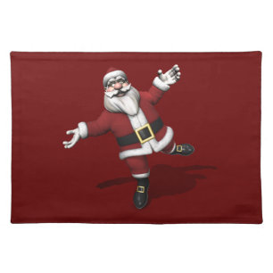 Ballet Dancer Santa Claus Placemat