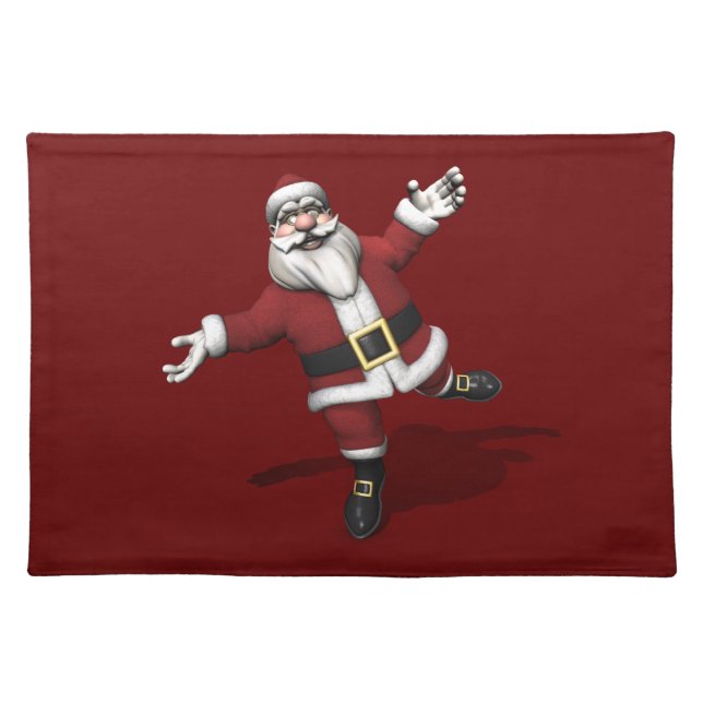 Ballet Dancer Santa Claus Placemat (Front)