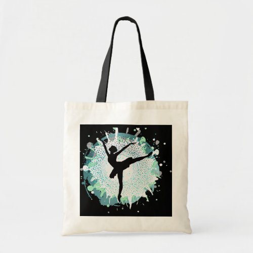 Ballet Dancer Silhouette Dancing Girls Ballerina Tote Bag