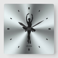 Ballet Dancer Silhouette On Stainless Steel
