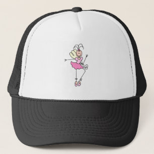 Ballet Dancer Stick Figure Pink Hat