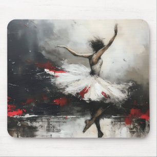 Ballet Dancer Symbolic Abstract Art Mouse Pad