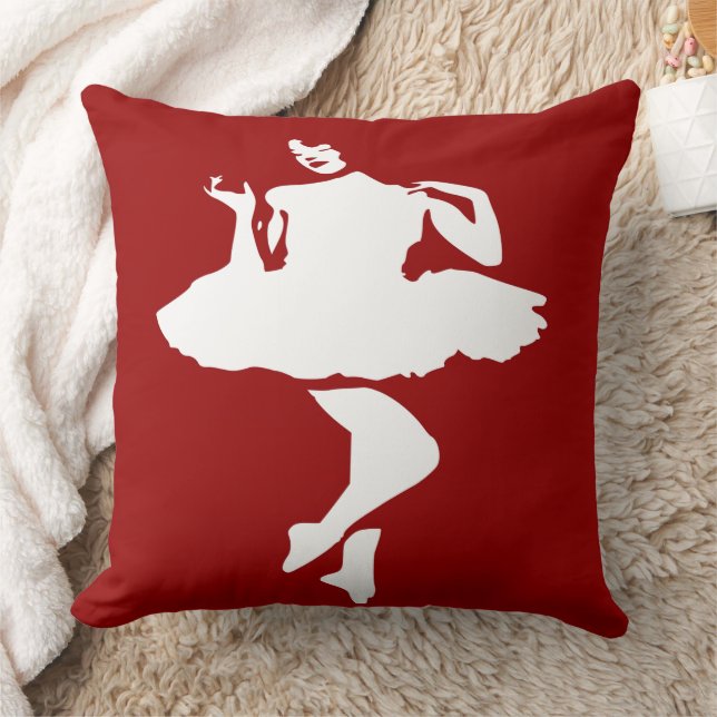 Ballet Dancer Throw Pillow (Blanket)