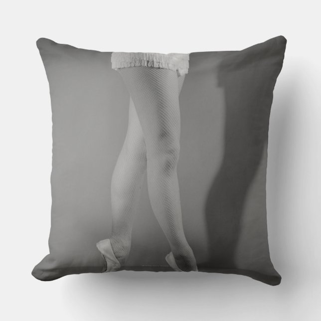 Ballet Dancer Throw Pillow (Front)