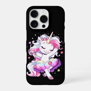Ballet Dancer Unicorn Girls Rainbow Ballerin Color iPhone 16 Pro Case