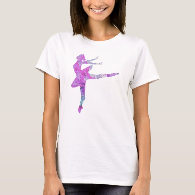 Ballet dancer unique dance collage art dancing  T-Shirt (Front)