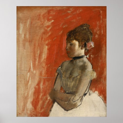 Ballet Dancer with Arms Crossed by Edgar Degas Poster