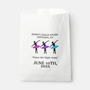 Ballet Dancers Ballerina Silhouette Dance Recital Favor Bag