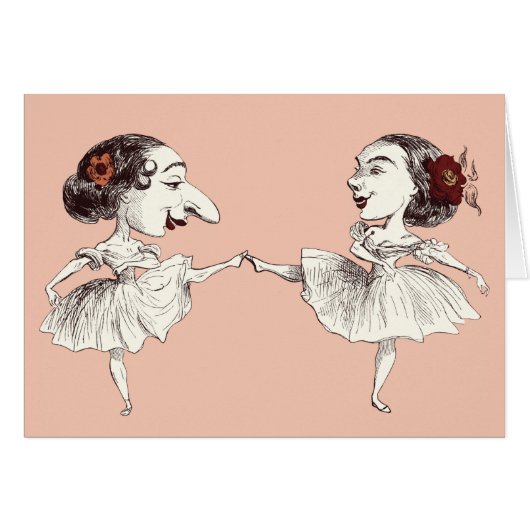 Ballet dancers cards (Front Horizontal)