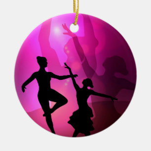 Ballet Dancers Ceramic Ornament