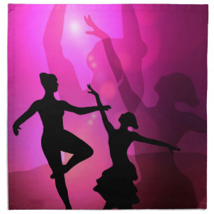 Ballet Dancers Cloth Napkin