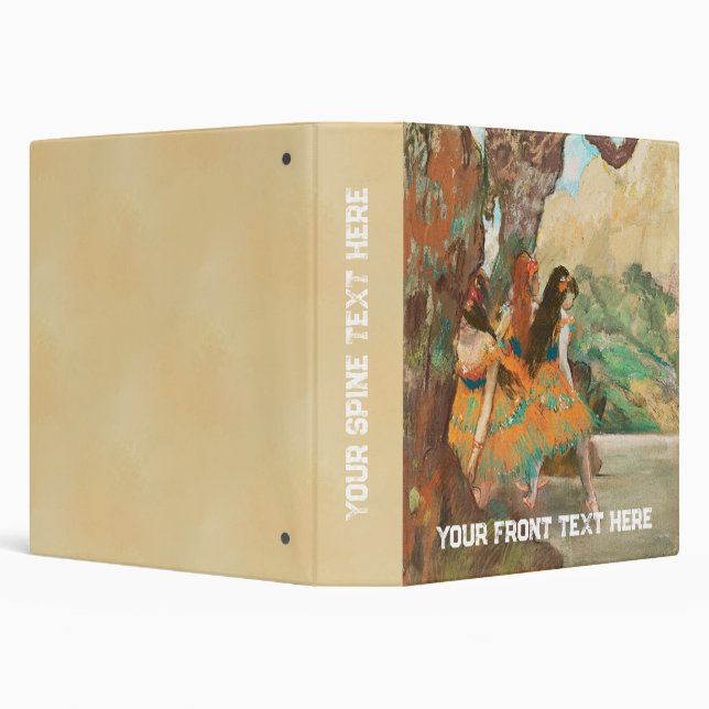 Ballet Dancers, Degas Art  3 Ring Binder (Background)