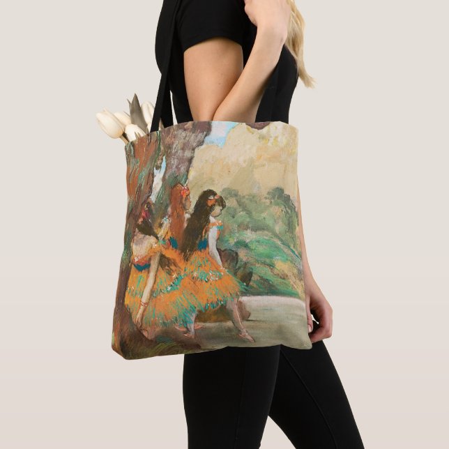 Ballet Dancers, Degas Art  Tote Bag (Close Up)
