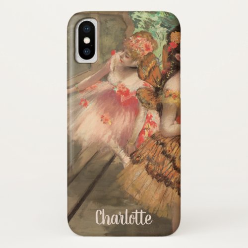 Ballet Dancers in Butterfly Costumes Edgar Degas iPhone X Case