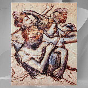 Ballet Dancers in Half Figure by Edgar Degas Jigsaw Puzzle