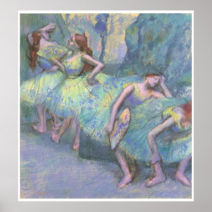 Ballet Dancers in the Wings, 1890-95, Degas Poster