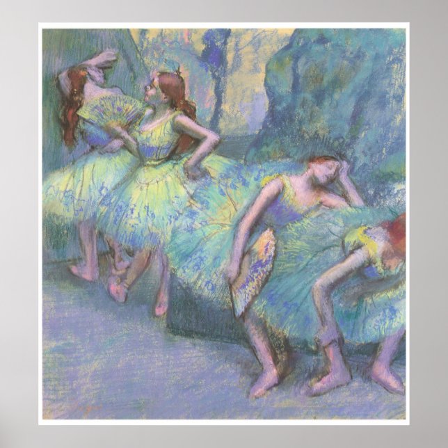 Ballet Dancers in the Wings, 1890-95, Degas Poster (Front)