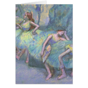 Ballet Dancers in the Wings by Edgar Degas Cards