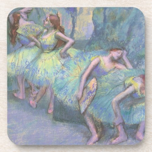 Ballet Dancers in the Wings by Edgar Degas Coaster