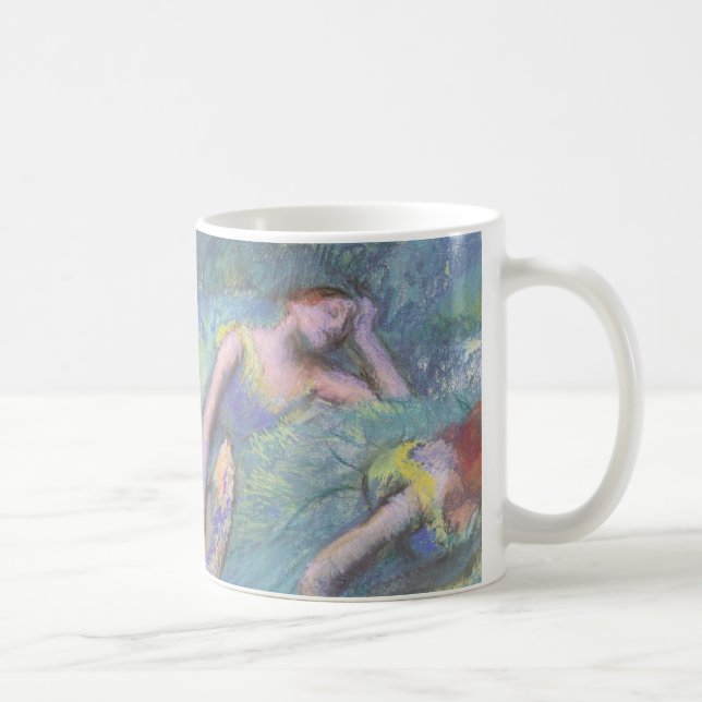 Ballet Dancers in the Wings by Edgar Degas Coffee Mug (Right)
