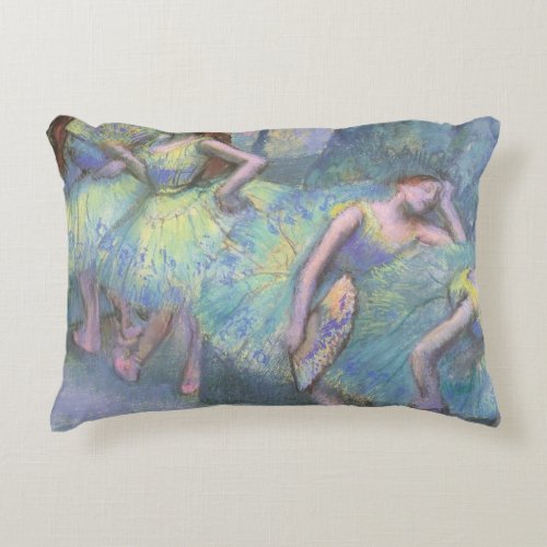 Ballet Dancers in the Wings by Edgar Degas Decorative Pillow