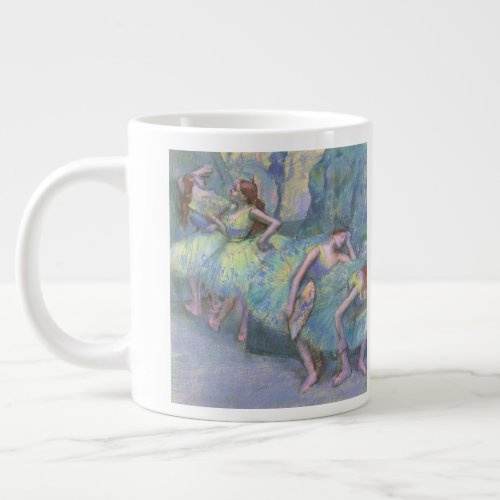 Ballet Dancers in the Wings by Edgar Degas Large Coffee Mug