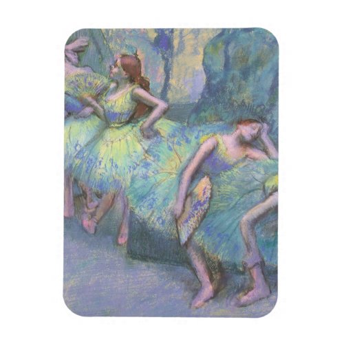 Ballet Dancers in the Wings by Edgar Degas Magnet