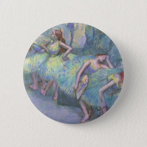 Ballet Dancers in the Wings by Edgar Degas Pinback Button