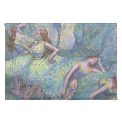 Ballet Dancers in the Wings by Edgar Degas Placemat