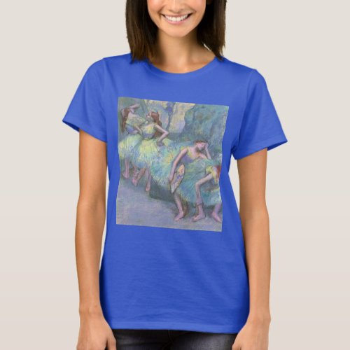 Ballet Dancers in the Wings by Edgar Degas T_Shirt
