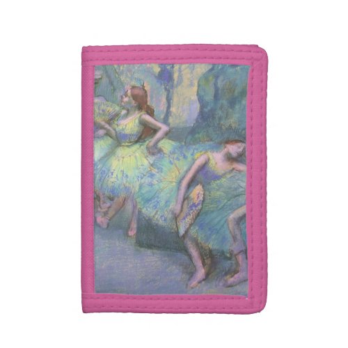 Ballet Dancers in the Wings by Edgar Degas Tri_fold Wallet