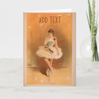 Ballet Dancers, personalize add text Holiday Card