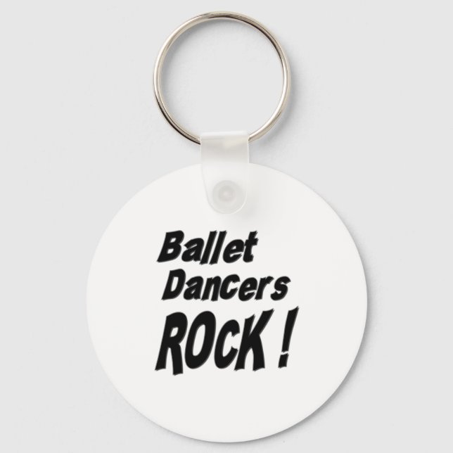 Ballet Dancers Rock! Keychain (Front)