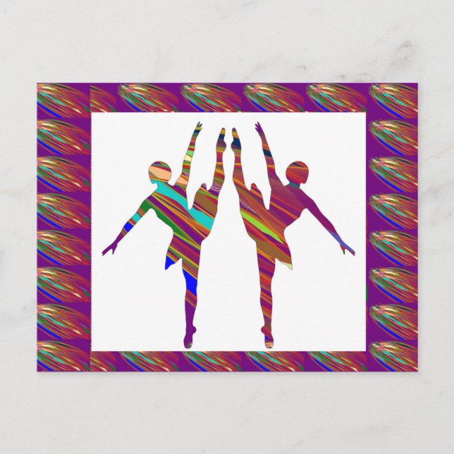 BALLET Dancers :  Very Artistic Dance Formations Postcard (Front)