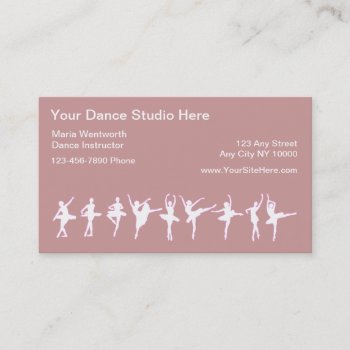 Ballet Dancing Business Cards by Luckyturtle at Zazzle