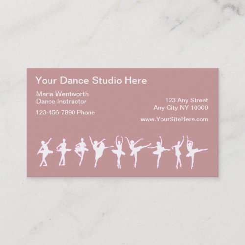 Ballet Dancing Business Cards