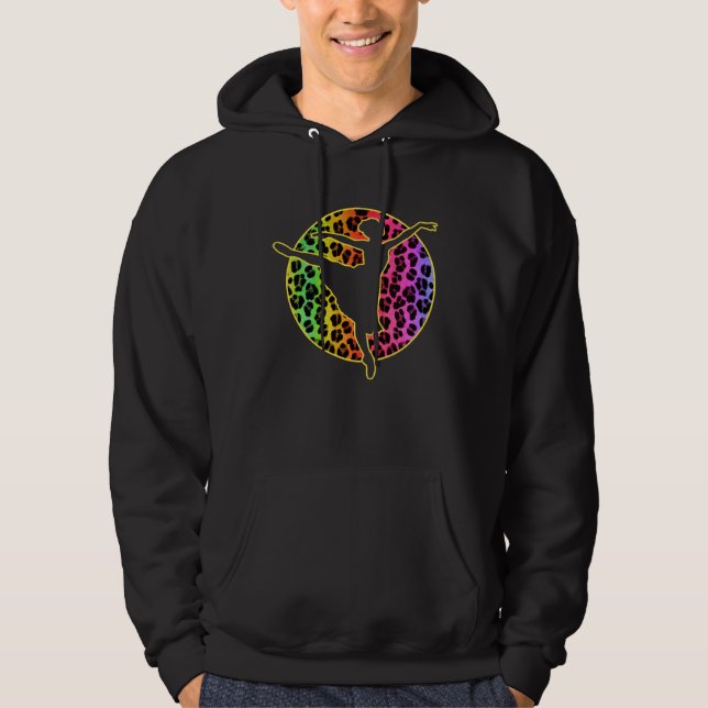 Ballet Dancing Dress Leopard Women Dancer Ballerin Hoodie (Front)