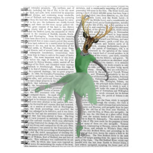Ballet Deer in Green Notebook