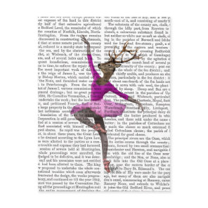 Ballet Deer in Pink Postcard