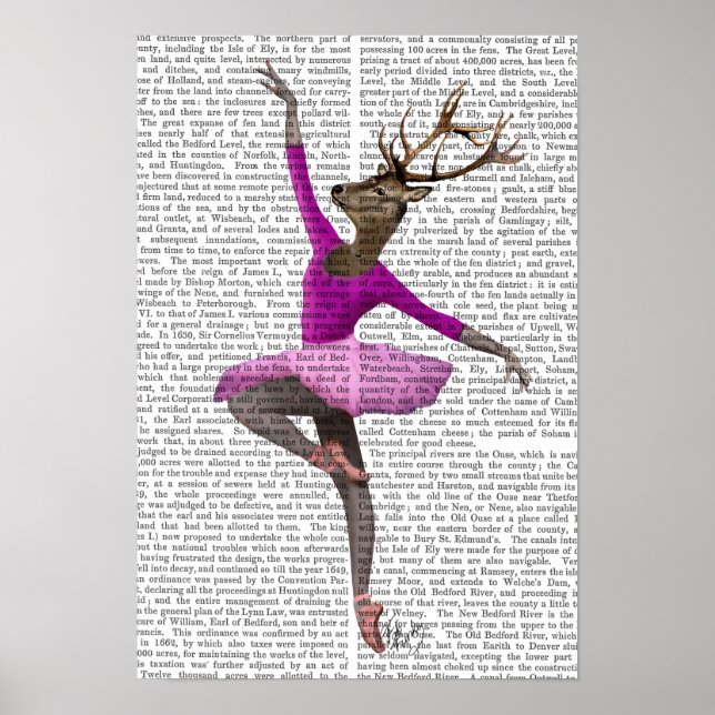 Ballet Deer in Pink Poster (Front)