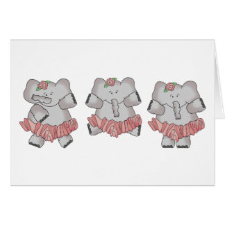 Ballet Elephant Cards