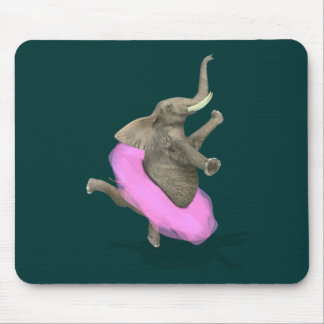 Ballet Elephant En Pointe Mouse Pad
