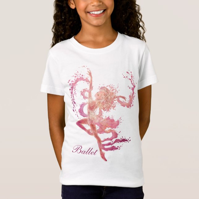 Ballet Fantasy Girls' Baby Doll T-Shirt (Front)