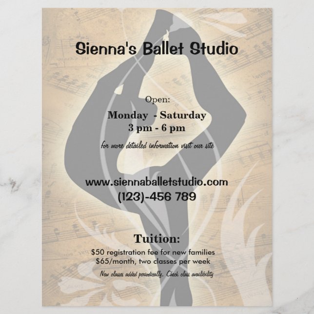 Ballet Flyer (Front)