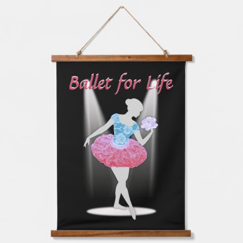 Ballet for Life Ballerina Hanging Tapestry