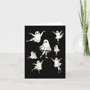 Ballet Ghost Ballet Dancer Spooky Dance Teacher Ha Card